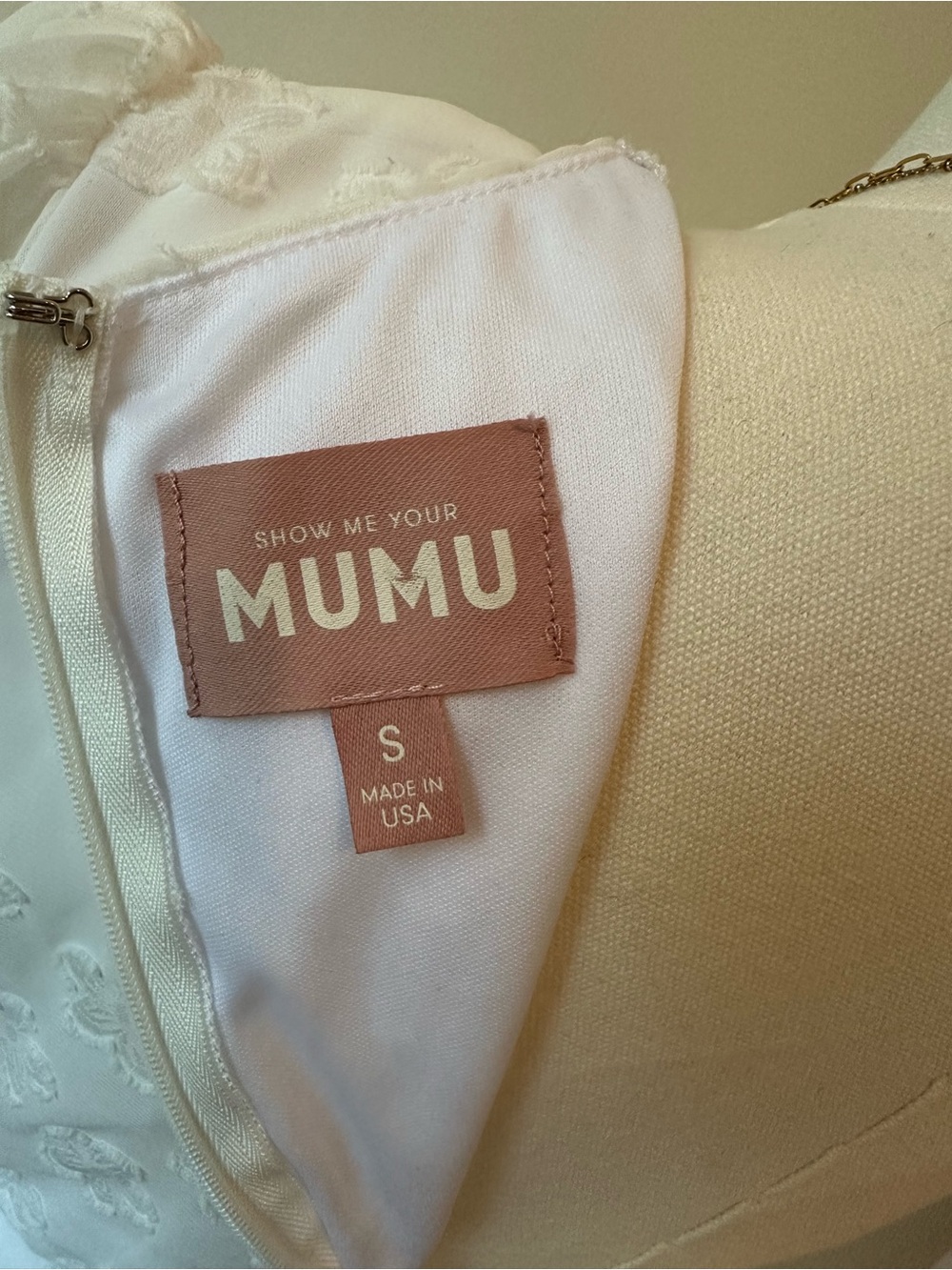 Show Me Your MuMu White Tiered Flutter Mini Dress - Picture 7 of 7
